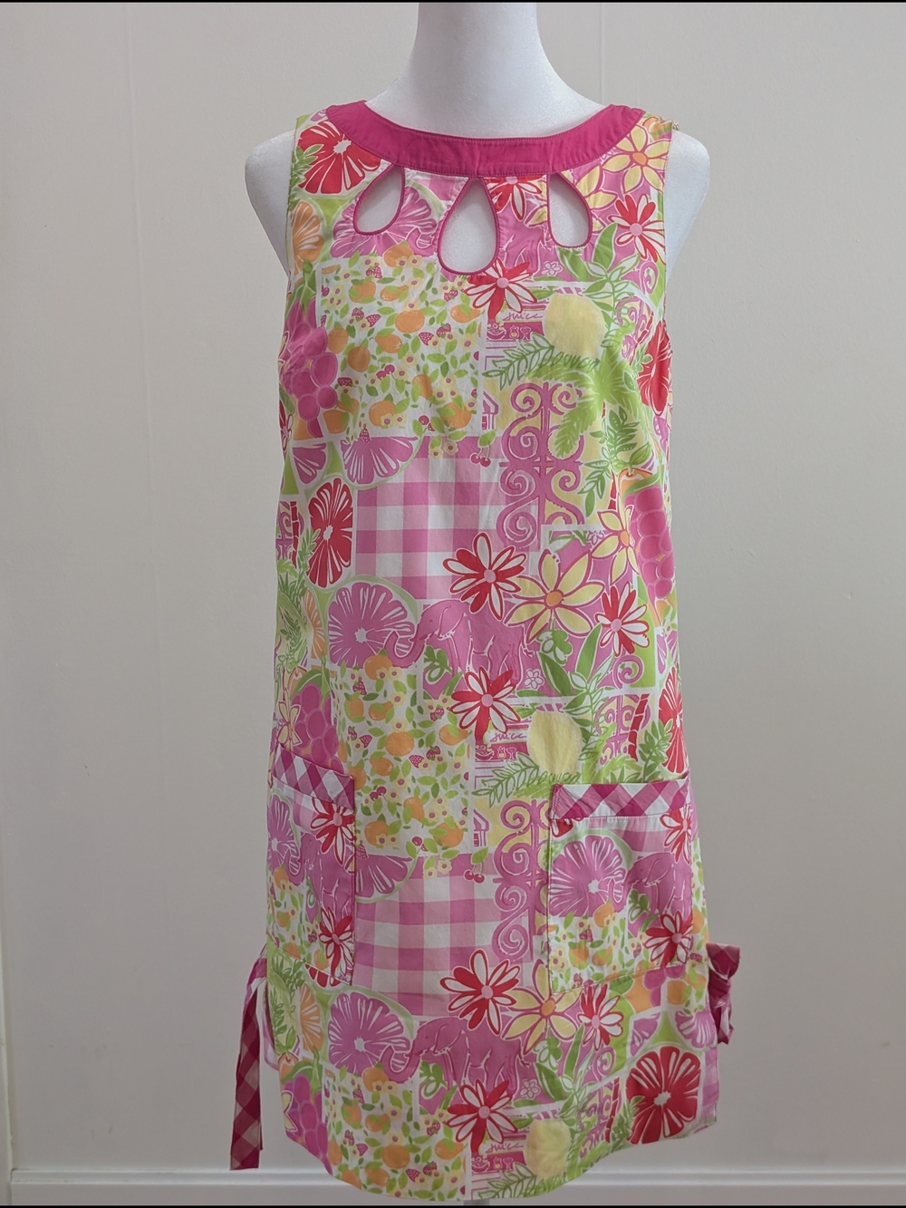 Lilly Pulitzer Pink Multi Floral Patchwork Mini Dress